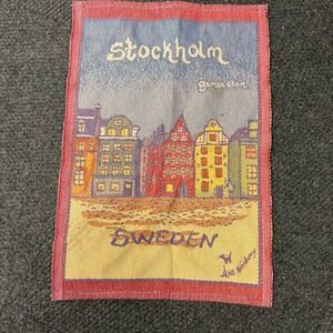 Ekelund Stockholm Sweden Organic Cotton Tea Towel Gamla Stan Asa Norberg Woven